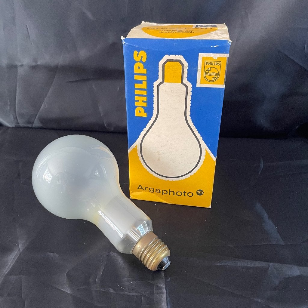 Vintage Philips Argaphoto PF 308 E/21 fotolamp – 500W E27, Philips, Gloeilamp, Nieuw, E27 (groot)
