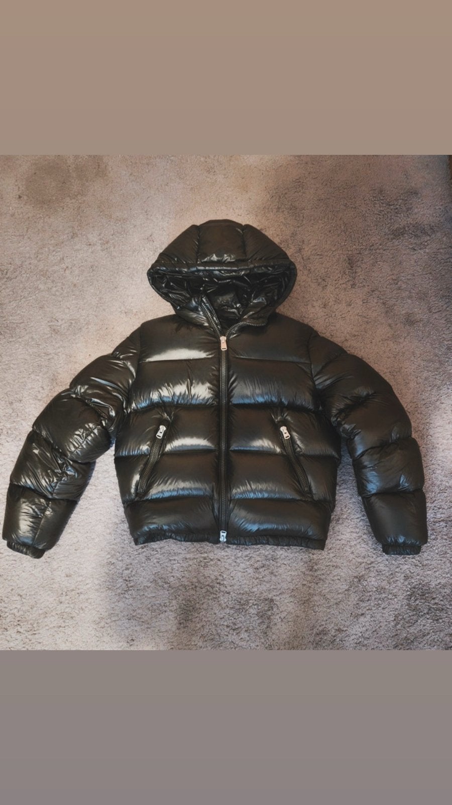 Nieuwe glanzende puffer jas - te groot gekocht, Verzenden, Nieuw, Maat 46 (S) of kleiner, Groen