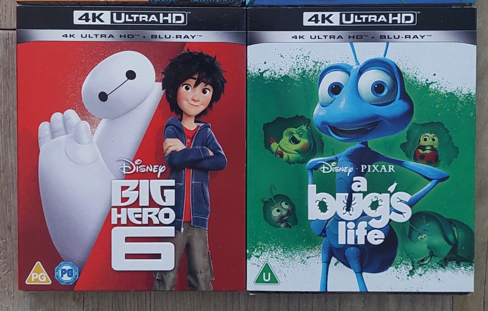 Big Hero 6 + A Bug's Life UHD blu-ray, Cd's en Dvd's, Film, 4K Ultra HD Blu-ray, Ophalen of Verzenden, Tekenfilms en Animatie