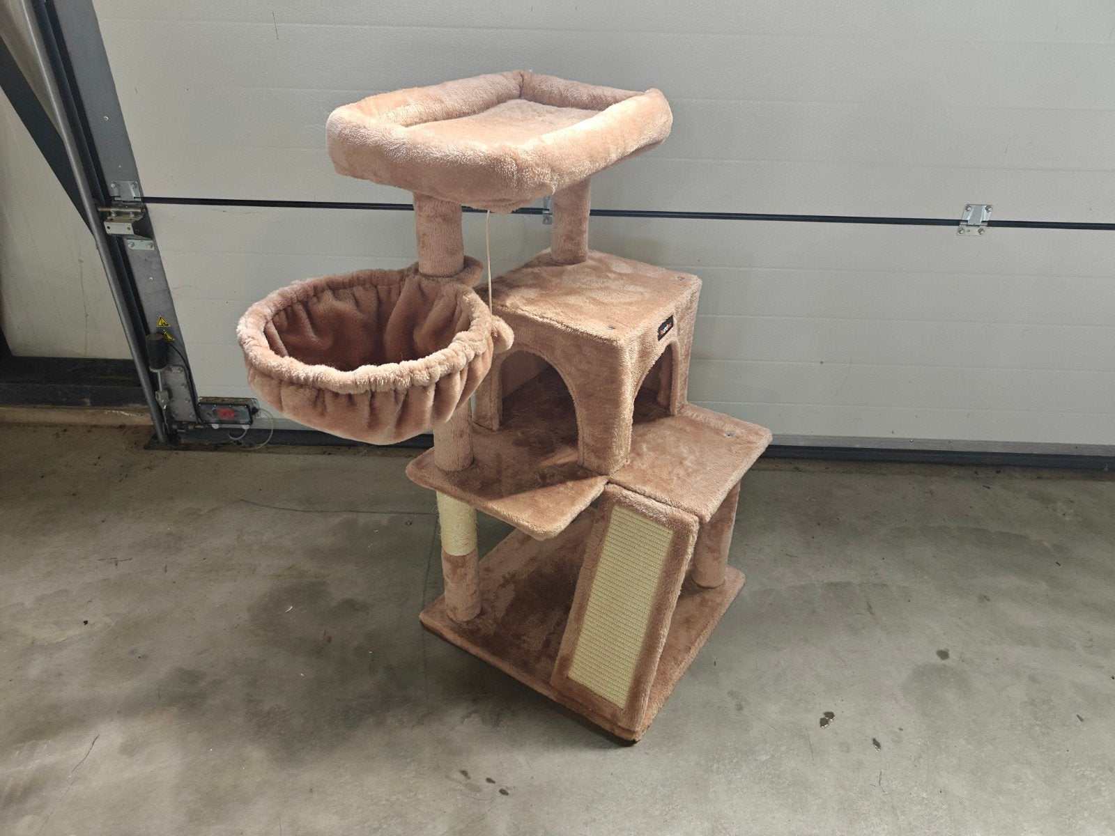 Katten klimtoren 95 cm hoog, Ophalen, Gebruikt