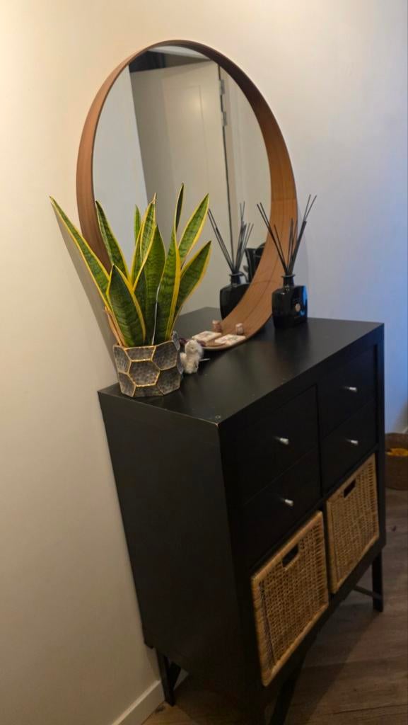 Unieke IKEA hal dressoir met 4 lades en 2 manden, Ophalen, Overige materialen, Gebruikt, Modern, Functioneel