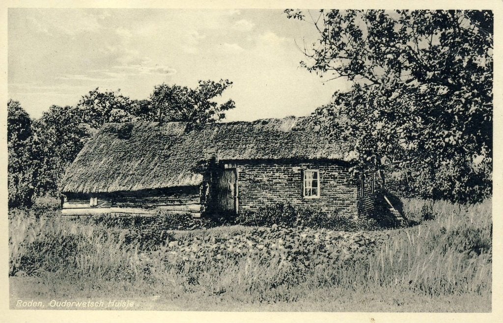 Roden      Oud Huuske, Ophalen of Verzenden, 1920 tot 1940, Gelopen, Drenthe