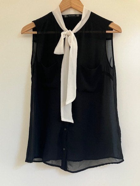 Leuke top Zara maat S, Ophalen of Verzenden, Zo goed als nieuw, Zara, Zwart