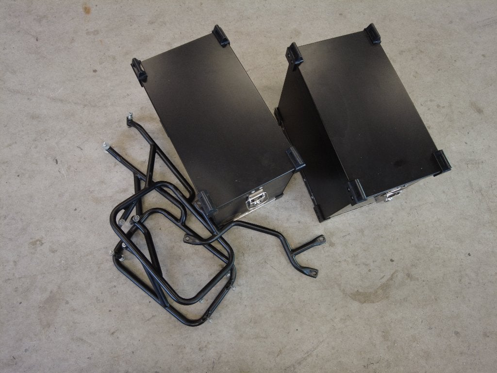 Royal Enfield Himalayan Scram 411 Kofferset met rek, Ophalen of Verzenden, Gebruikt