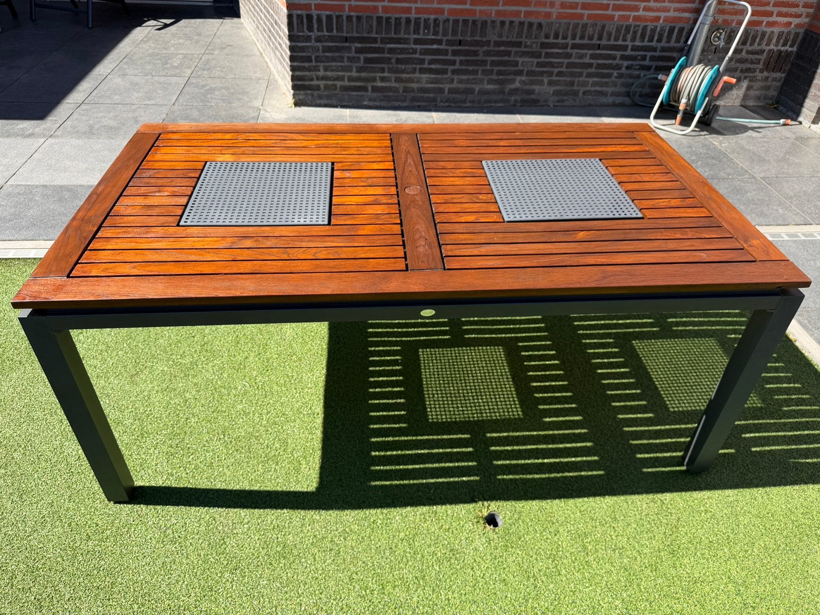 Hartman Concept of Da Vinci tuintafel maat 100 x 180 cm, Ophalen of Verzenden, Zo goed als nieuw, Rechthoekig, Hout