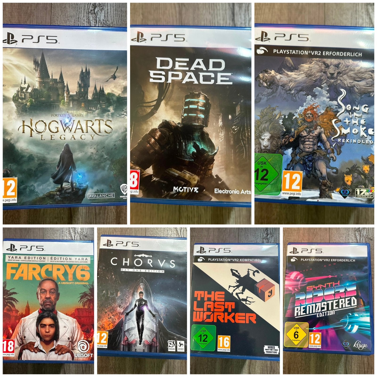 Set van 7 PlayStation 5 games PS5 - Hogwarts, Dead Space etc, Ophalen of Verzenden, Zo goed als nieuw