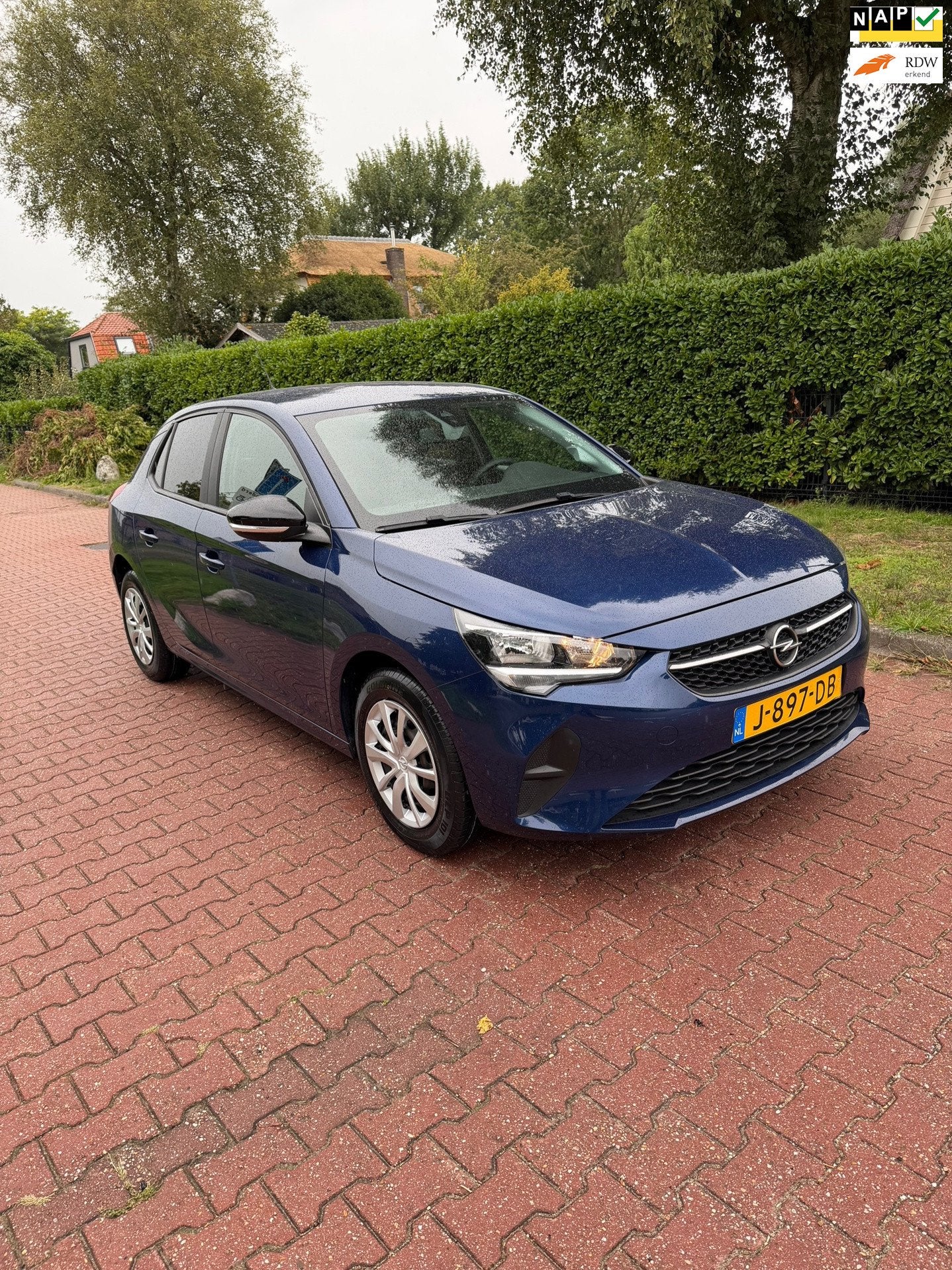 Opel Corsa 1.2 Edition NAP NWE APK EN DISTRIEM!, Voorwielaandrijving, Stof, 1199 cc, Blauw