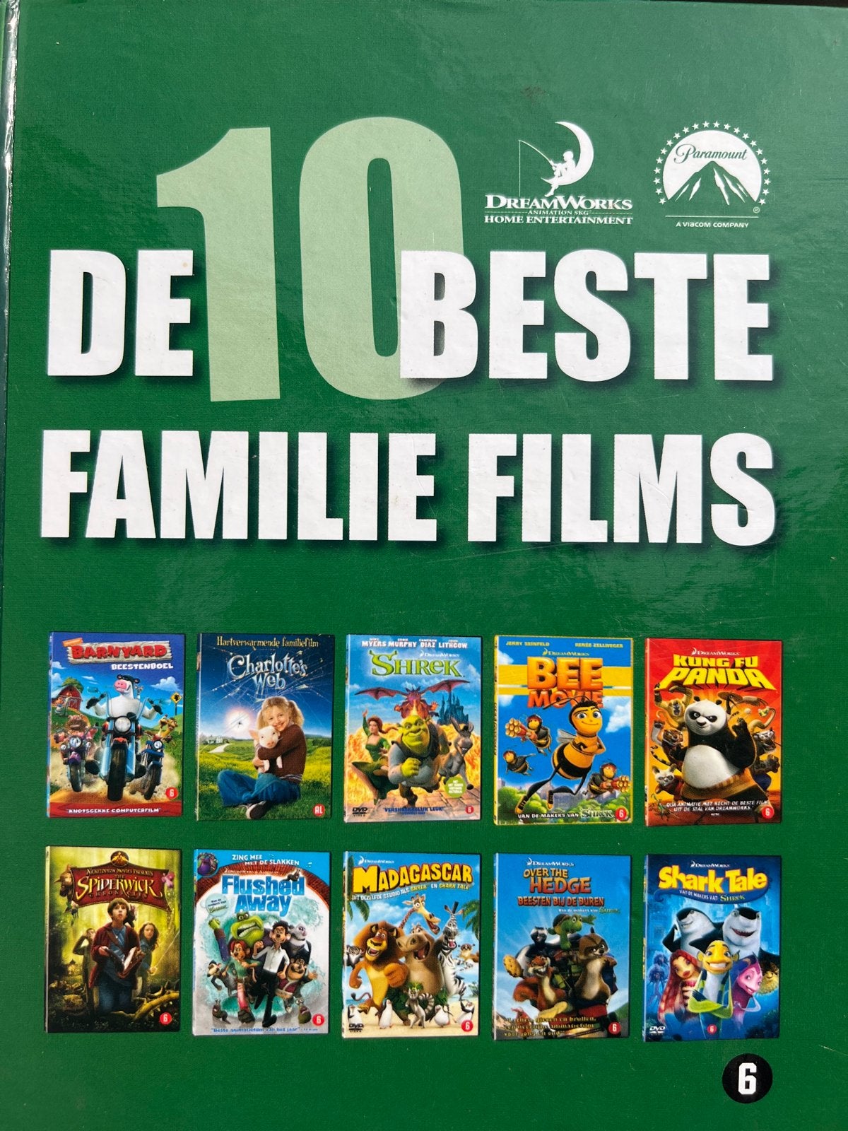 De 10 Beste Familie Films - DreamWorks Collectie DVD, Gebruikt, Animatie, Verzamelbox, Alle leeftijden