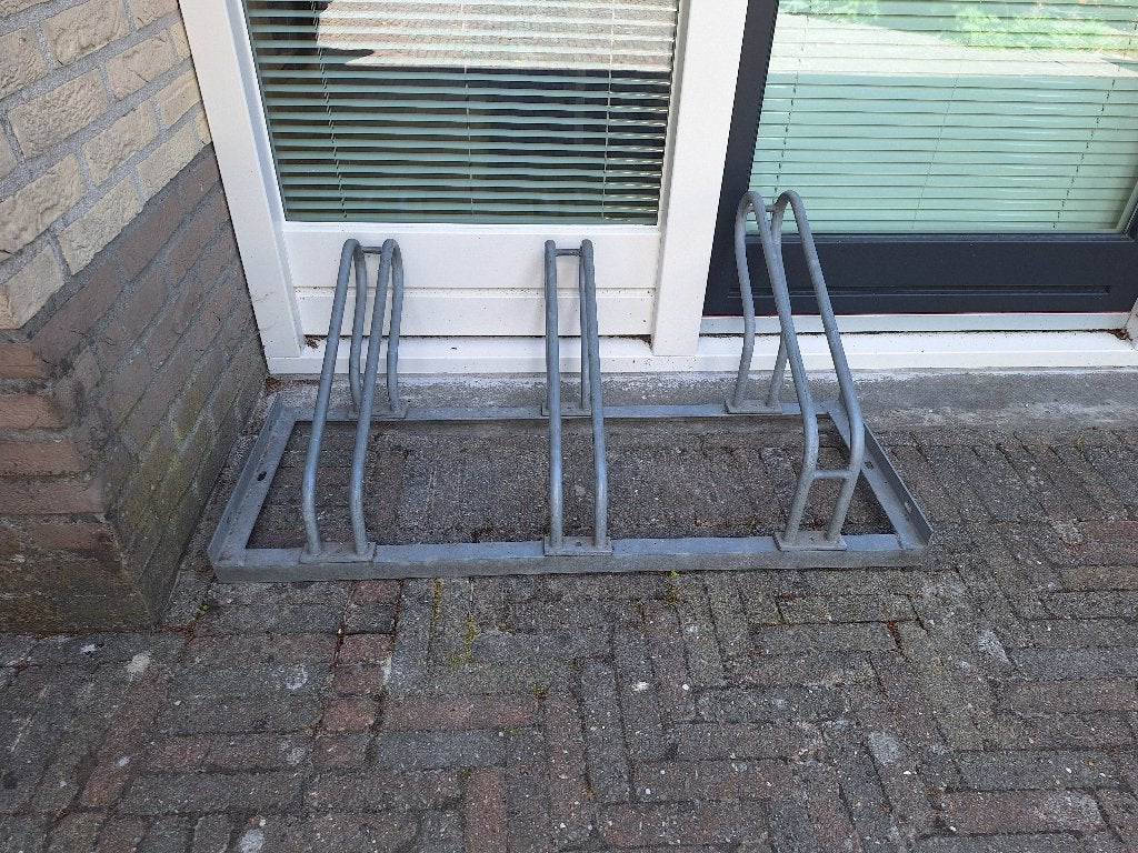 Fietsenrek voor 3 fietsen, Ophalen, Gebruikt