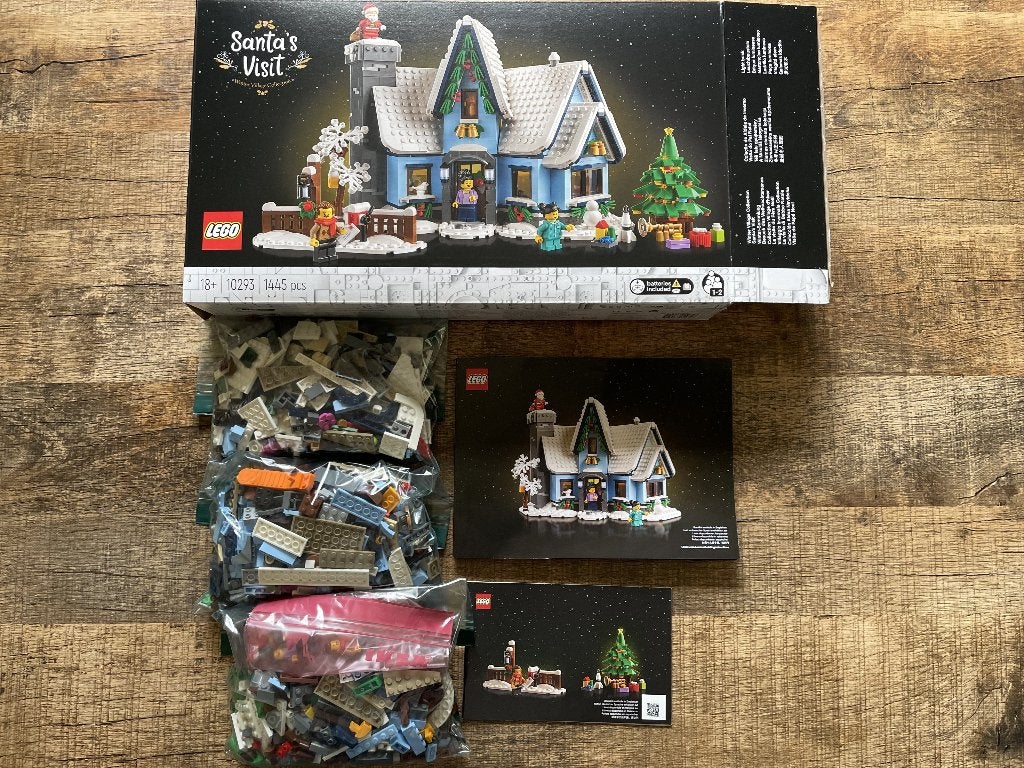 Lego Icons 10293: Santa's Visit GEOPEND/ZGAN, Ophalen, Lego, Zo goed als nieuw, Icons