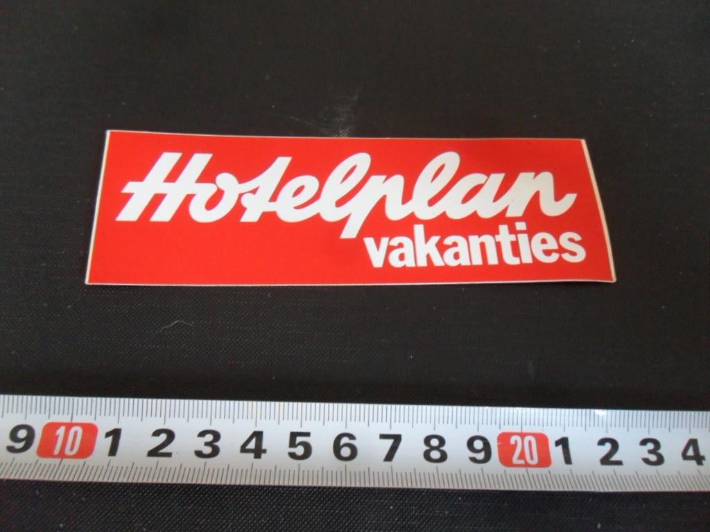 sticker HOTELPLAN Vakanties  BUA802*, Verzamelen, Ophalen, Zo goed als nieuw