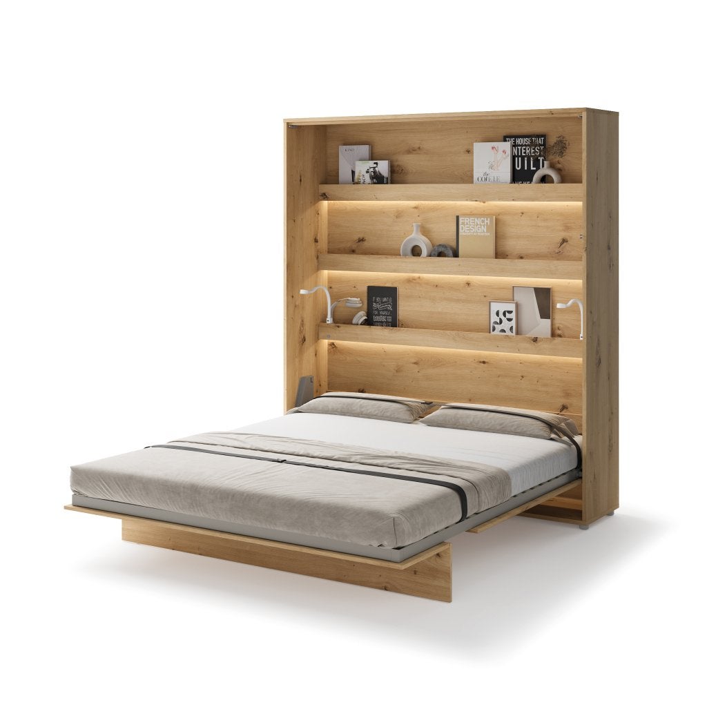 Concept opklapbed verticaal - 180x200 - Eikenkleur, Huis en Inrichting, Slaapkamer | Bedden, Niet ingevuld, Niet ingevuld, Niet ingevuld