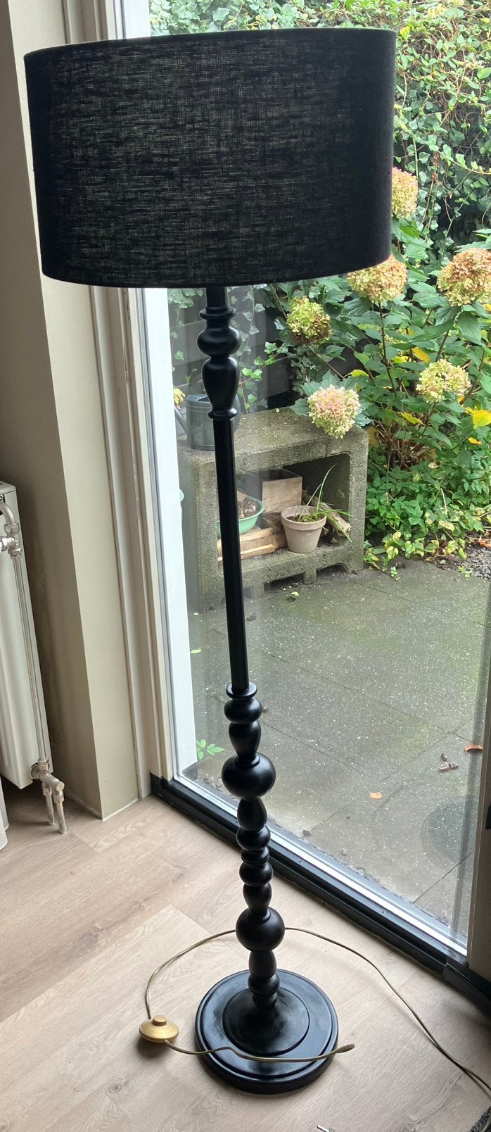 Vloerlamp zwart incl kap, Ophalen, Zo goed als nieuw, 150 tot 200 cm