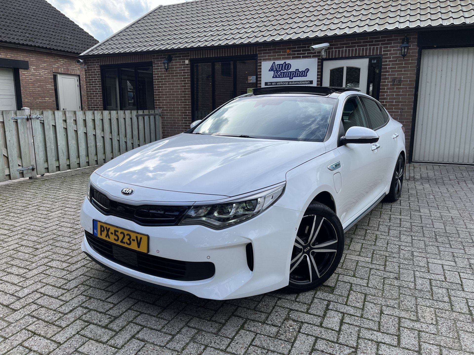 Kia Optima 2.0 GDI PHEV Business ExecutiveLine Trekhaak, Auto's, Gebruikt, 4 cilinders, Optima, Wit