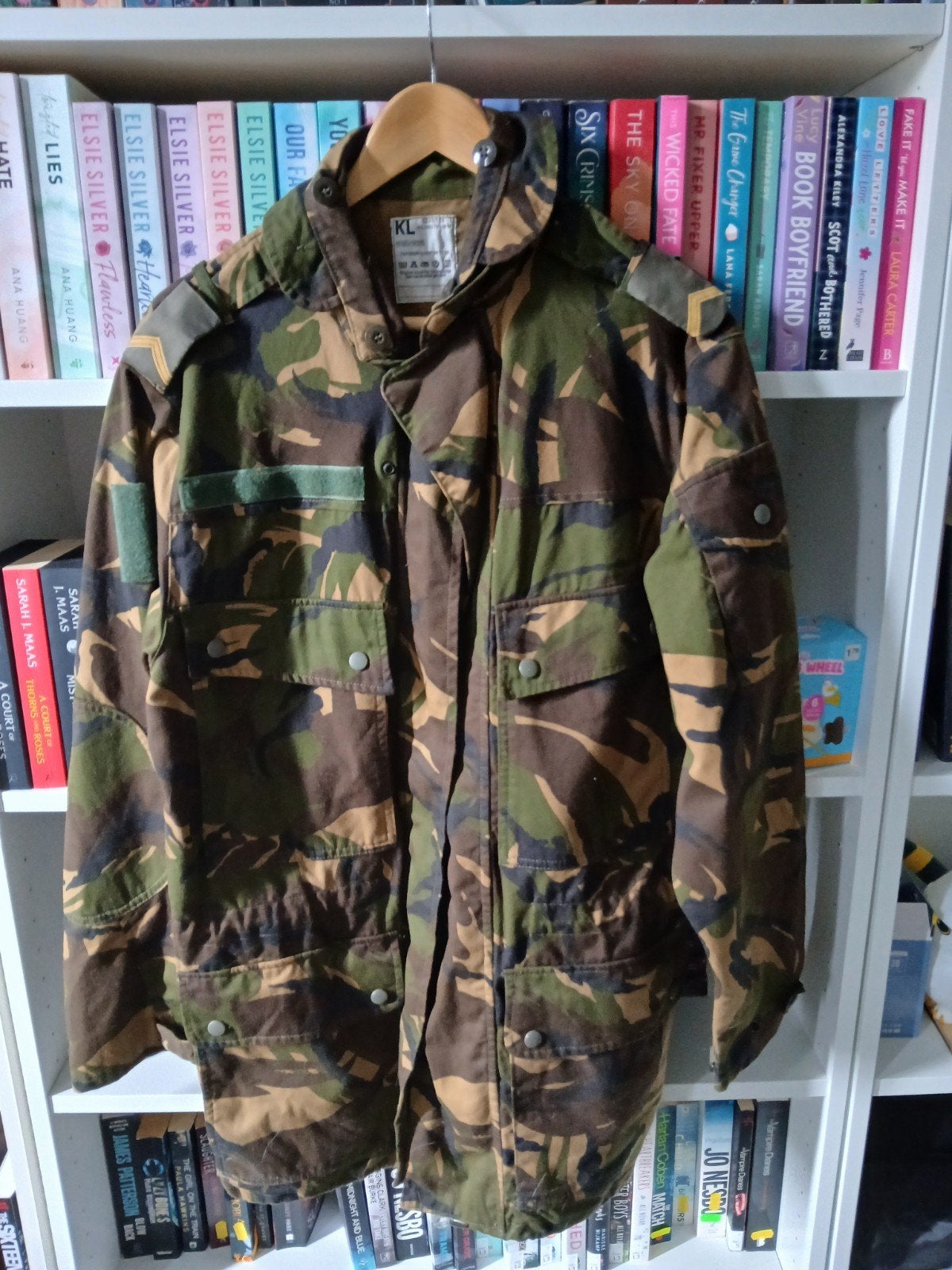 Vintage Nederlandse Camouflage Jas - Maat L, Maat 52/54 (L), Meerkleurig, KL Seyntex, Ophalen of Verzenden