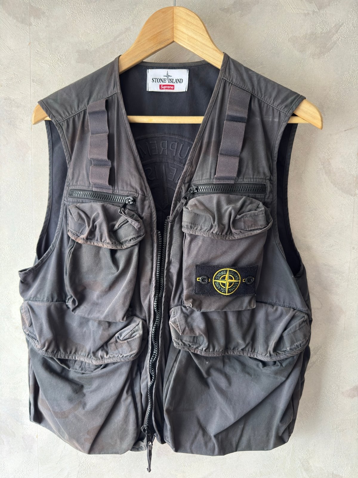 Stone Island x Supreme Camo Vest - Zeldzaam Maat S, Kleding | Heren, Ophalen of Verzenden, Zo goed als nieuw, Maat 46 (S) of kleiner