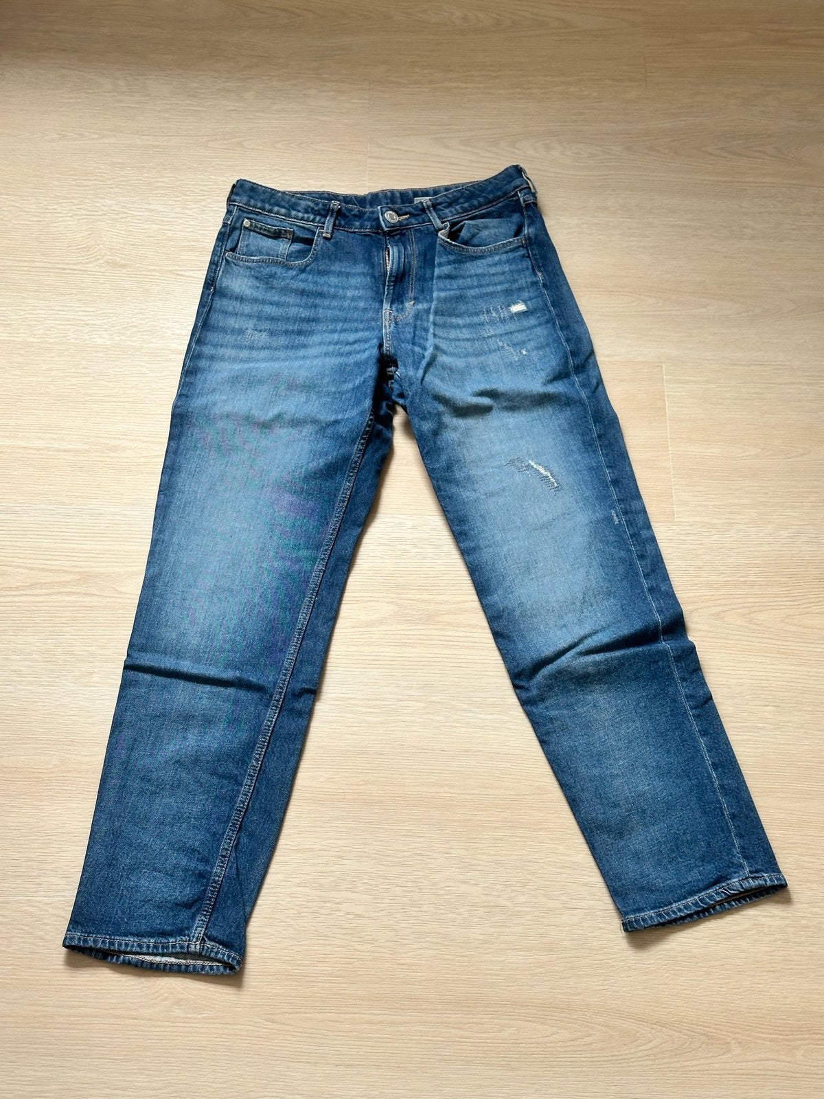 Blauwe spijkerbroek maat 170, Verzenden, Zo goed als nieuw, Jongen of Meisje, Broek
