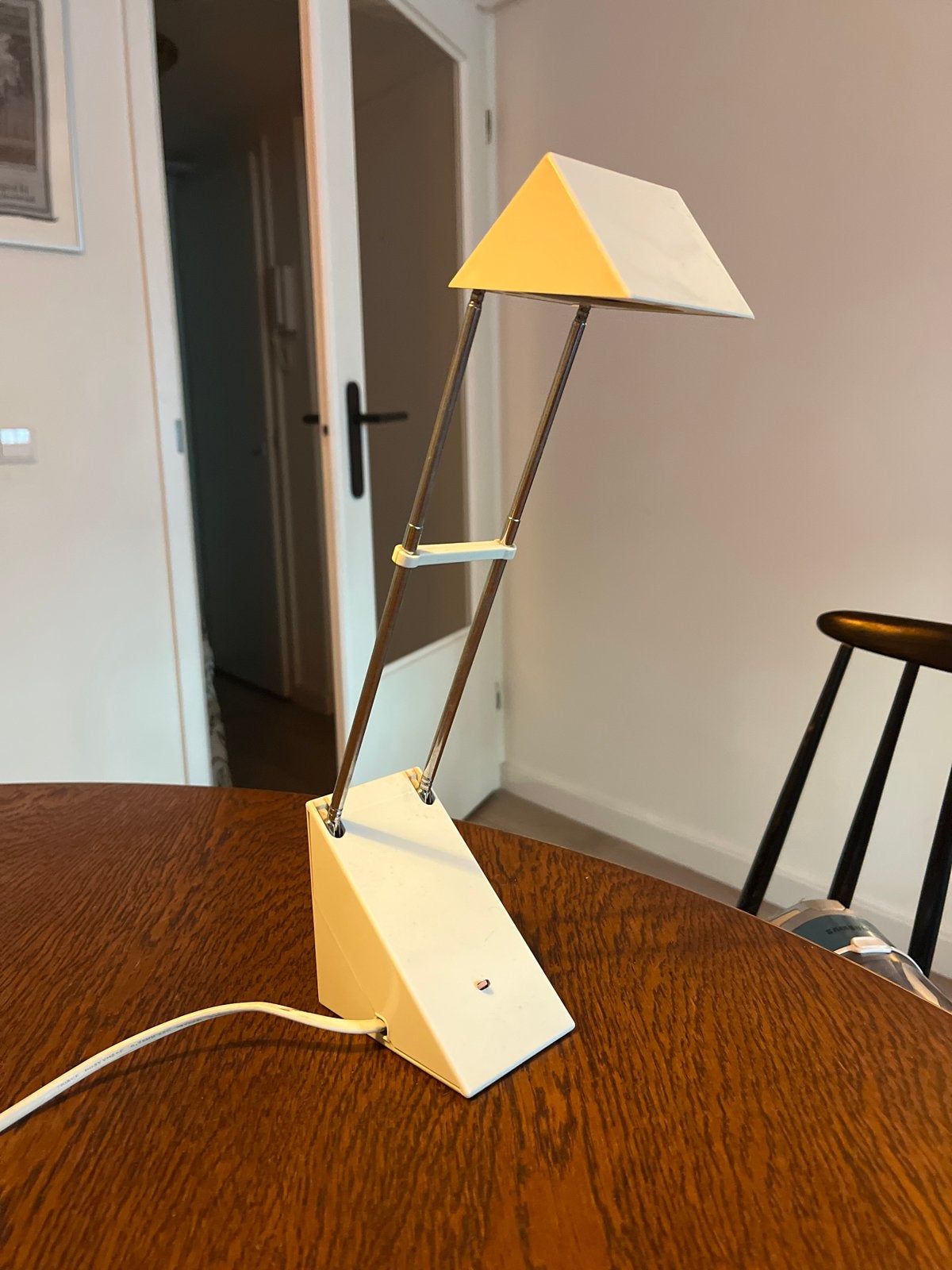 Vintage Bureaulamp of leeslampje, Overige merken, Vintage, E14 (klein), Wit