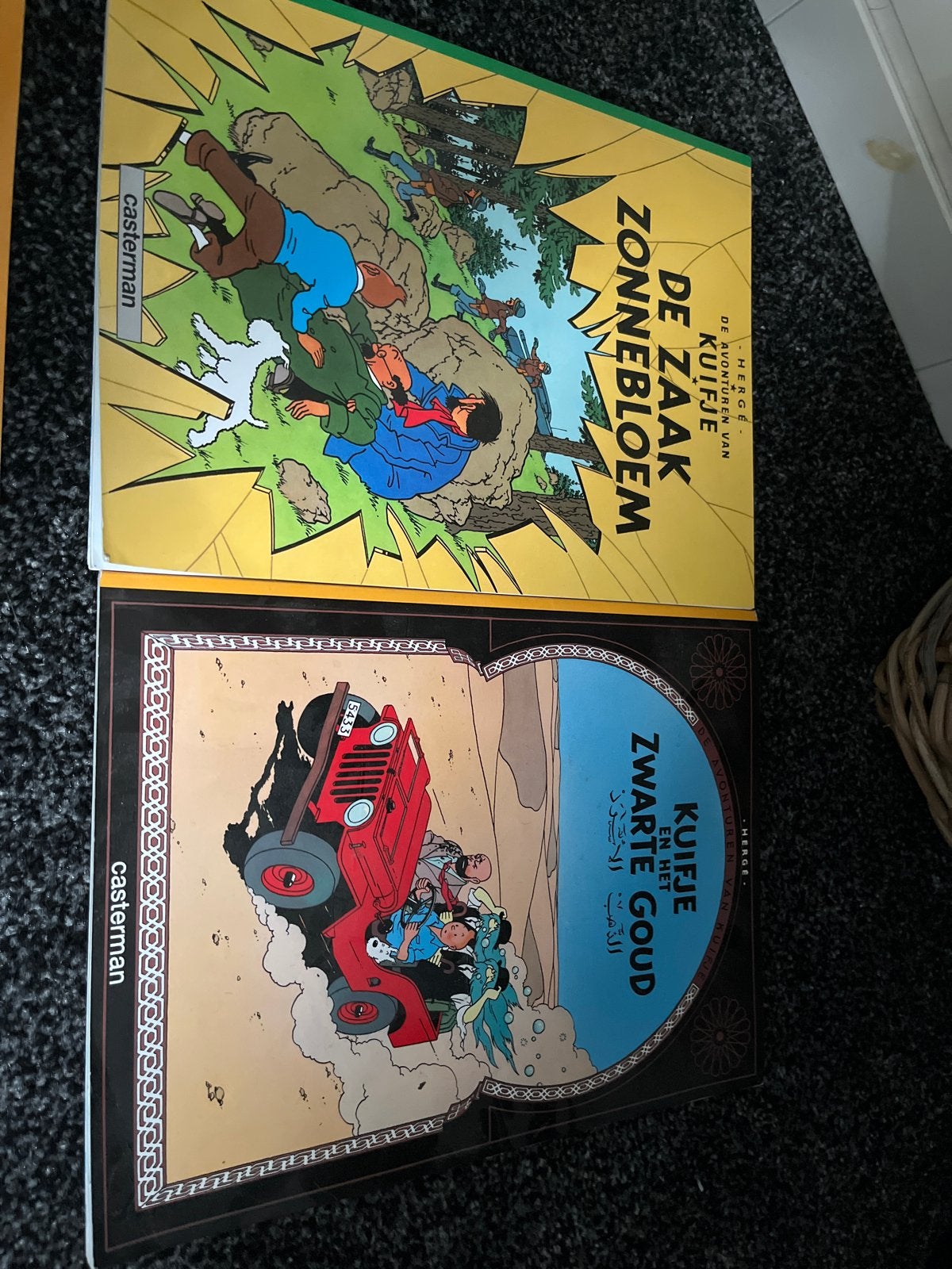 Kuifje stripboeken, stickerboek je en figuren, Meerdere stripboeken, Ophalen of Verzenden, Gelezen