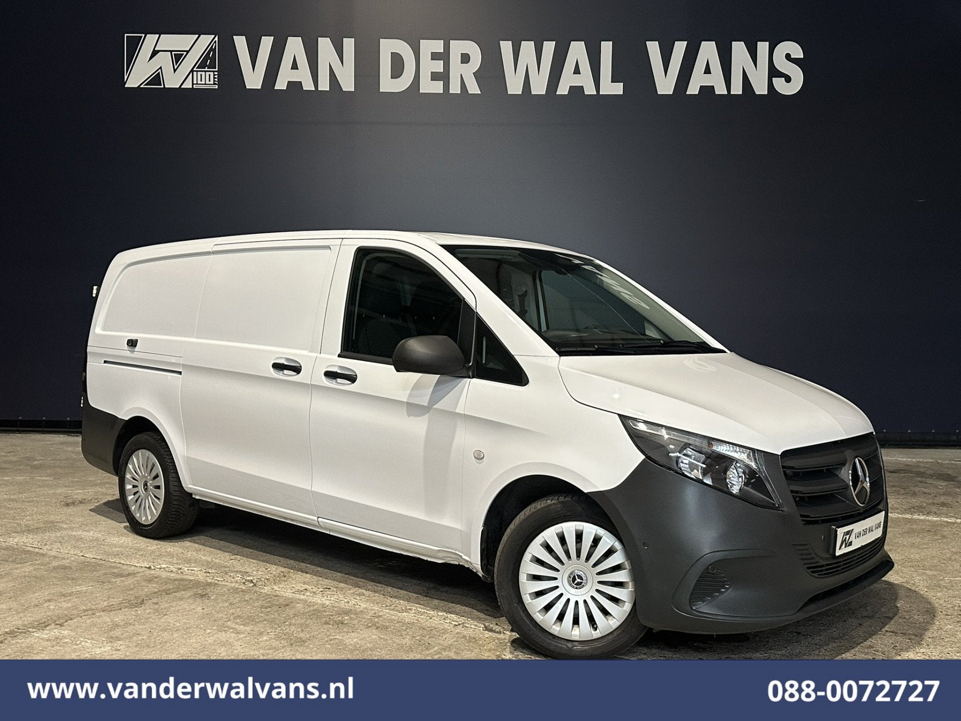 Mercedes-Benz Vito 116 CDI 164pk L2H1 2025 Model Euro6 Airco, Auto's, Dealer onderhouden, Gebruikt, 4 cilinders, Wit