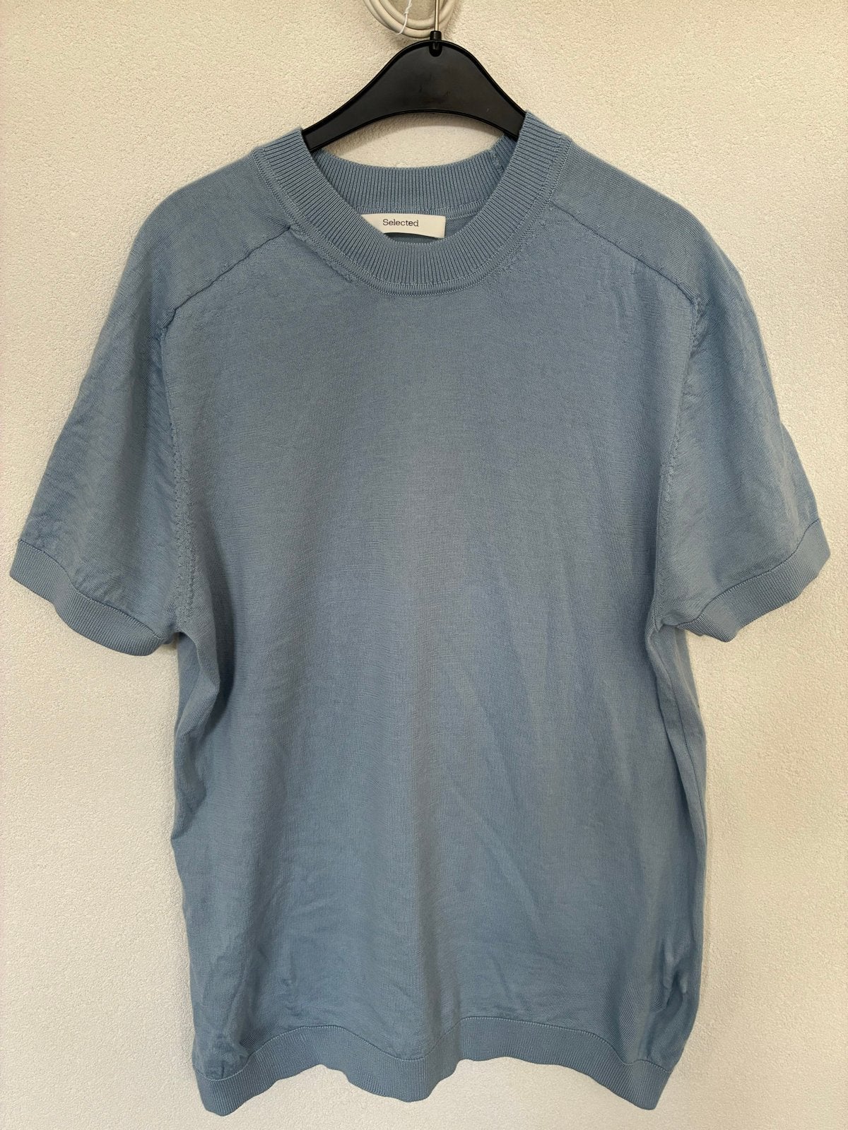 NIEUW Selected Merino Wol shirt - XXL lichtblauw, Ophalen of Verzenden, Nieuw, Maat 56/58 (XL), Blauw