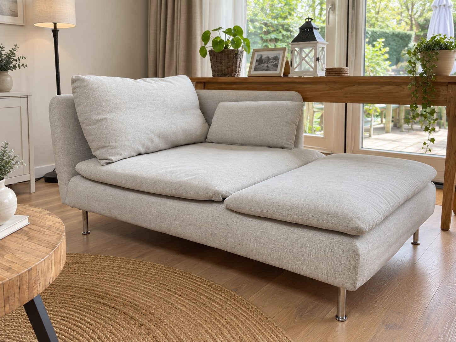 IKEA Söderhamn chaise longue - lichtgrijs, Huis en Inrichting, Ophalen, Eenpersoons, 100 tot 125 cm, Zo goed als nieuw