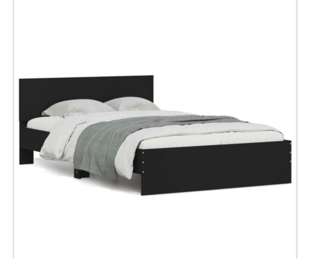Bedframe 120-200, Ophalen, Zwart, Zo goed als nieuw, Twijfelaar