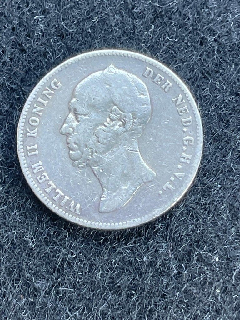 Bodemvondst 1/2 gulden 1848 koning Willem II, Ophalen of Verzenden, Koning Willem II, ½ gulden, Losse munt