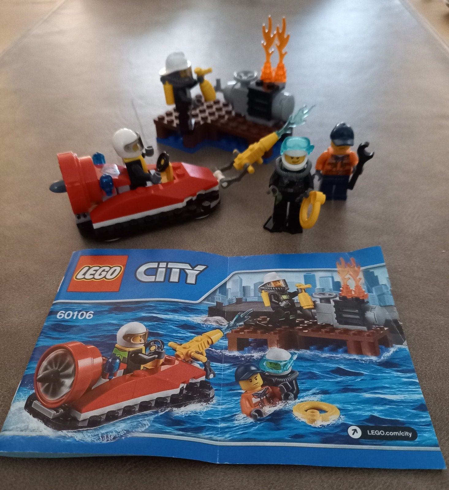 Lego City 60106 Brandweer Starterset - Compleet, Compleet, Lego, Ophalen of Verzenden, Complete set