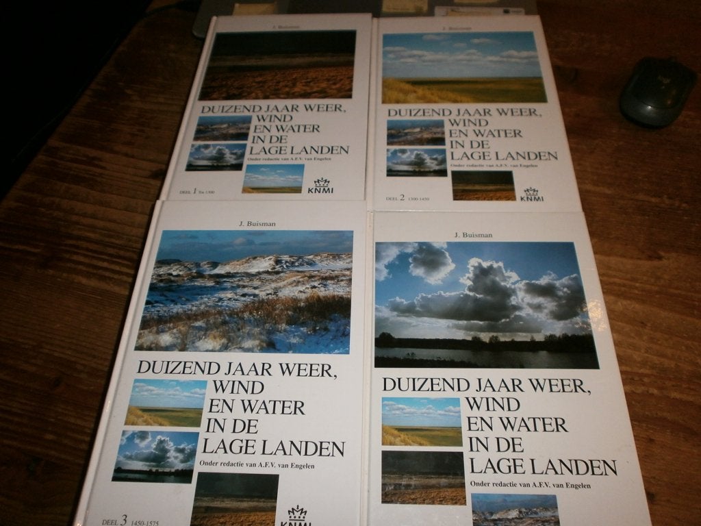 duizend jaar weer wind en water in de lage landen 4 delen, Ophalen of Verzenden, Zo goed als nieuw