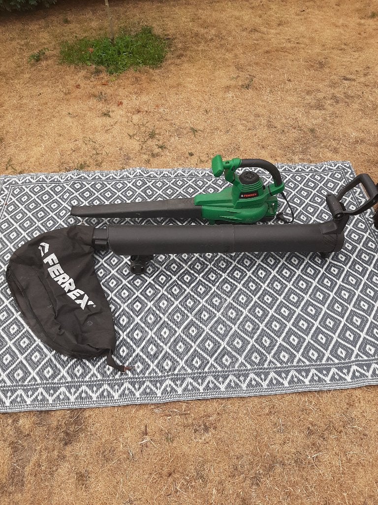 Ferrex Bladblazer met zuig- en versnipperfunctie, Ophalen, Gebruikt, Met opvangzak, Ferrex