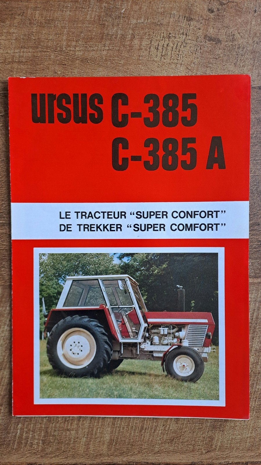 Oude Folder URSUS C-385 en C-385 A  tractor, trekker, Ophalen of Verzenden, Zo goed als nieuw, Folder