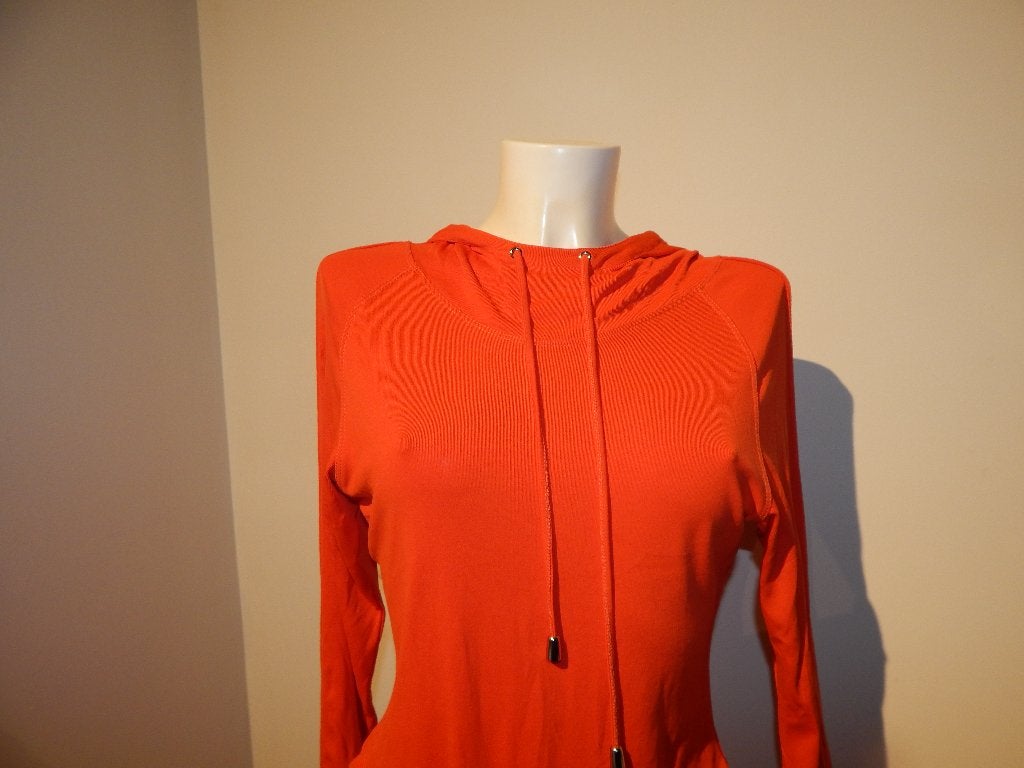 Mugler Vintage body met capuchon apart mt M, Maat 38/40 (M), Verzenden, Oranje, Zo goed als nieuw