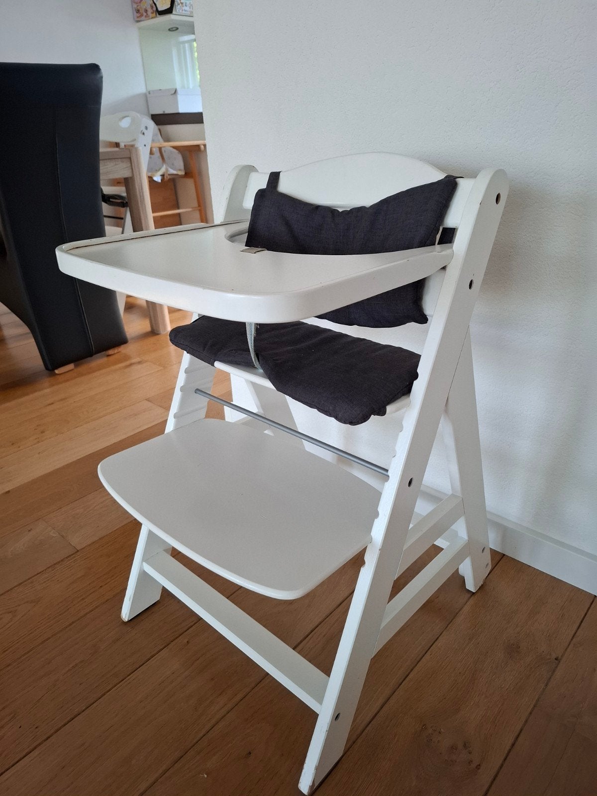 Nette Trip Trap kinderstoel met wieltjes en schone kussens, Kinderen en Baby's, Kinderstoelen, Ophalen, Gebruikt, Meegroeistoel