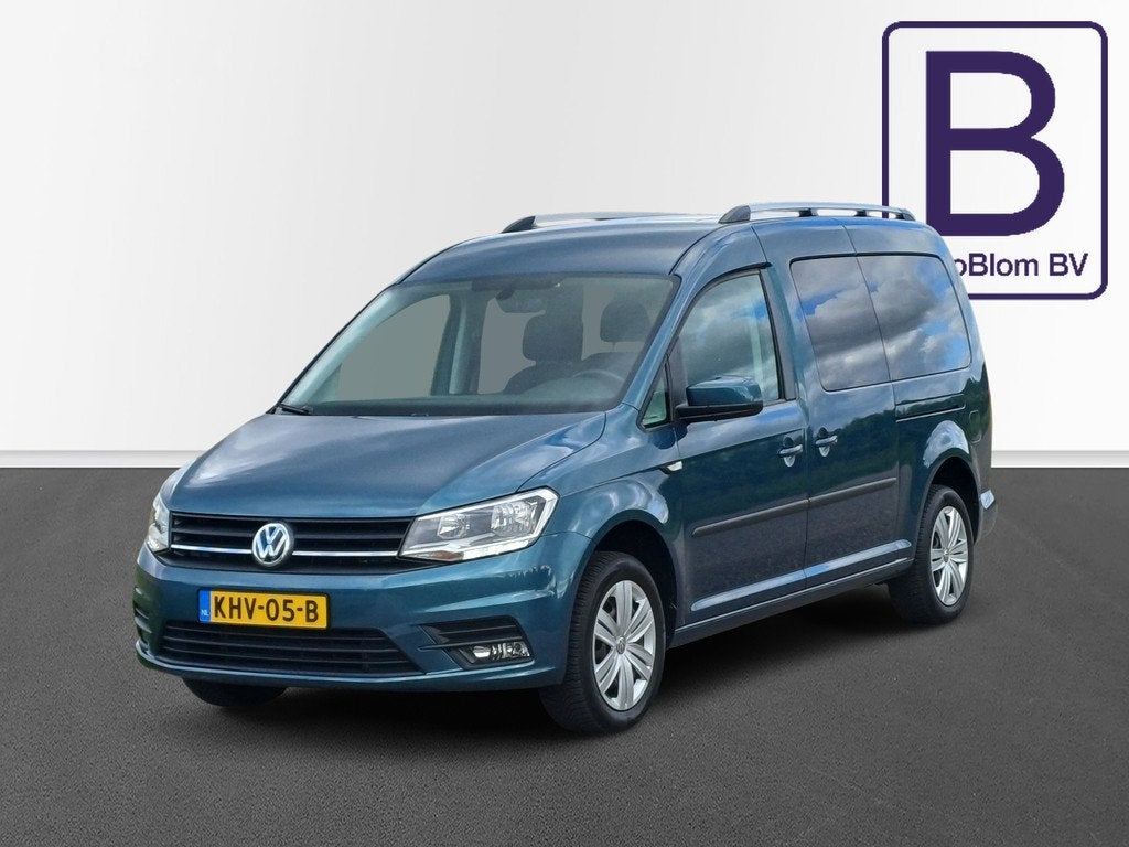 Volkswagen Caddy - Maxi 1.4 TSI Comfortline 7-Pers /Clima/Cr, Auto's, Volkswagen, Voorwielaandrijving, Gebruikt, 4 cilinders, Blauw