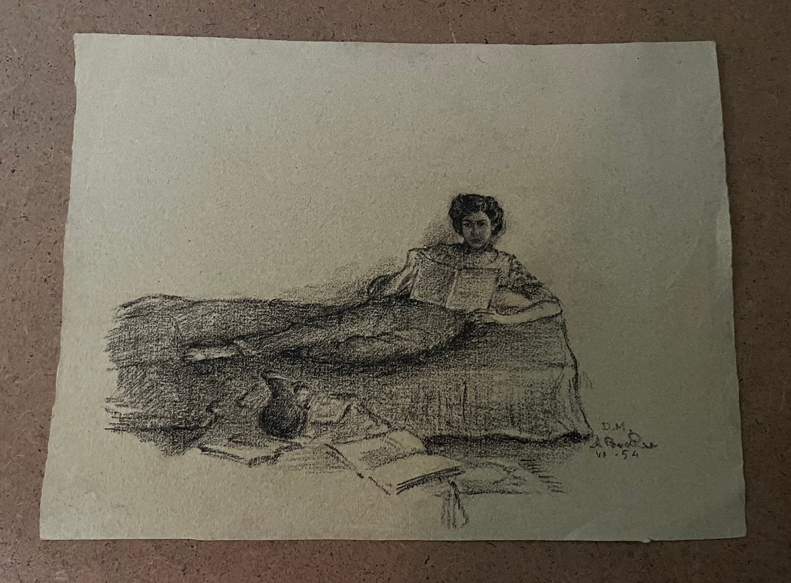 Zeer oude (naakt) tekening, Ophalen of Verzenden