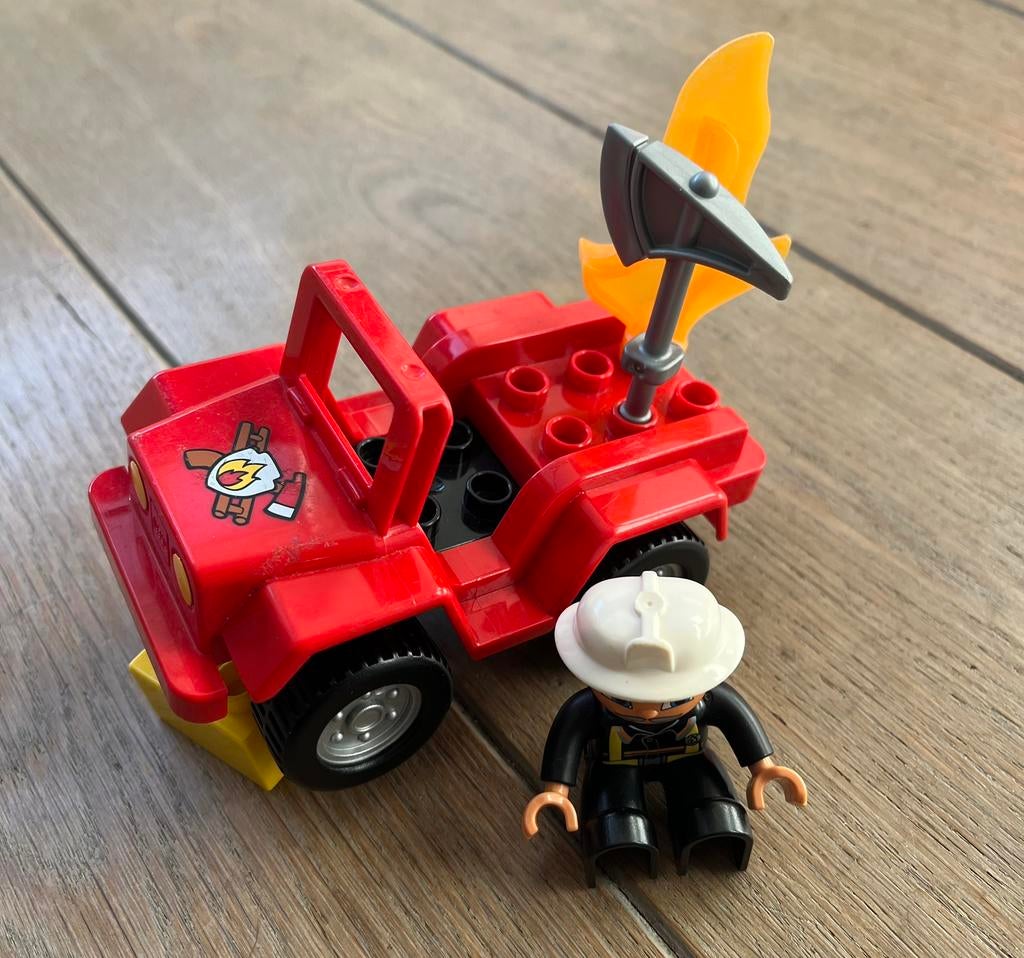 LEGO DUPLO Brandweercommandant 6169, Ophalen of Verzenden, Zo goed als nieuw, Compleet, Duplo