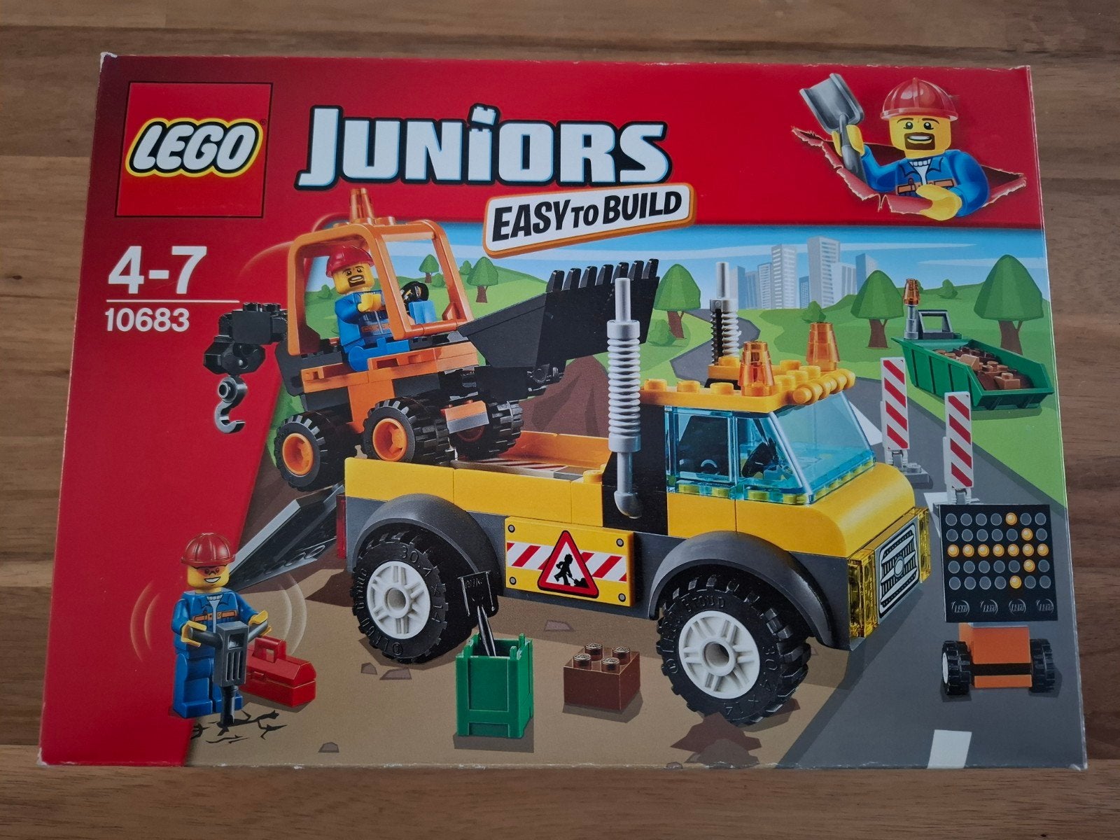 Lego Juniors 10683 Wegenbouw vrachtwagen en graafmachine, City, Inclusief instructies, Lego, Ophalen of Verzenden
