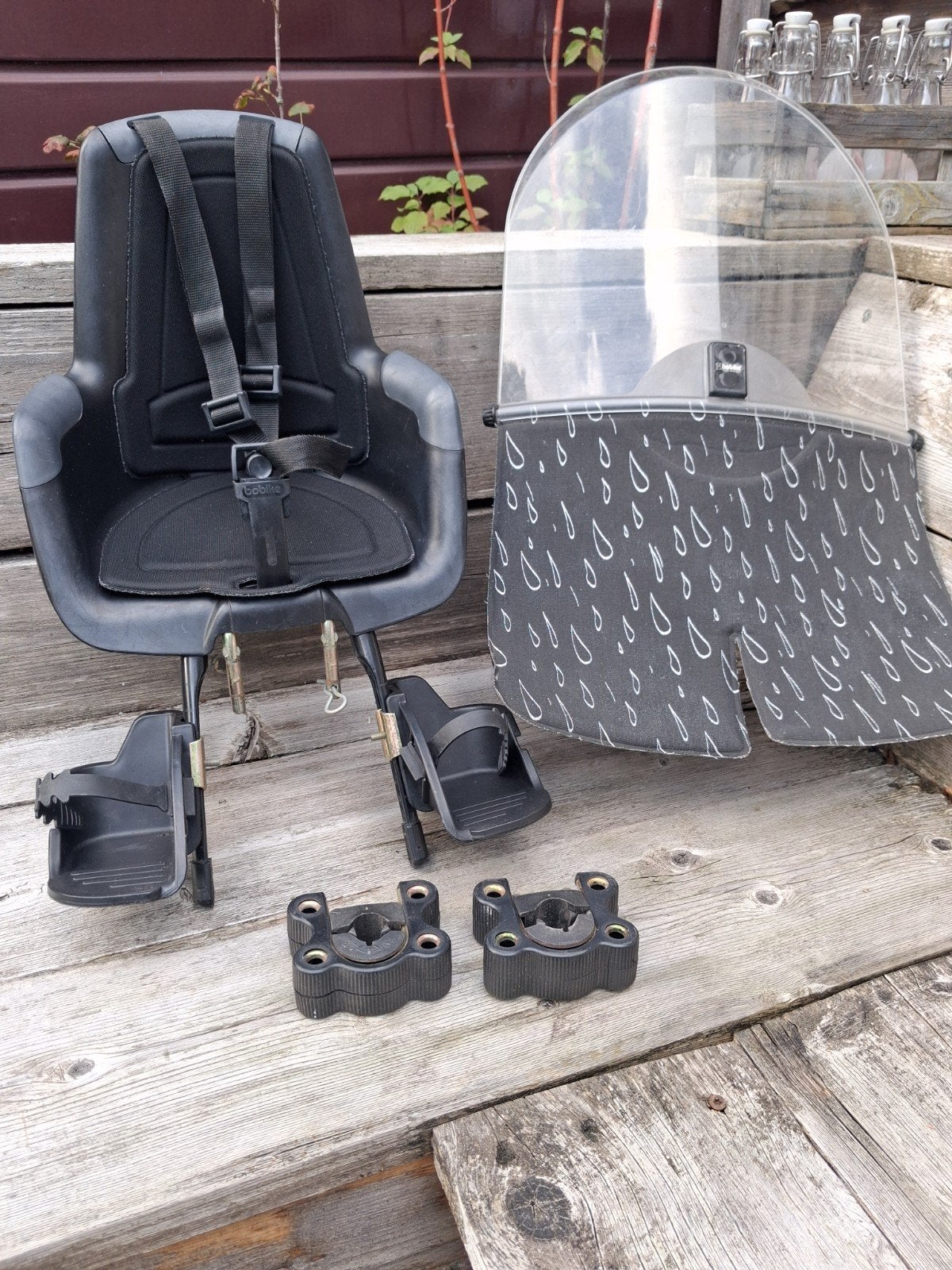 Bobike fietsstoeltje voor (+extra blok), Ophalen of Verzenden, Gebruikt, 9 t/m 18 kg, Bobike
