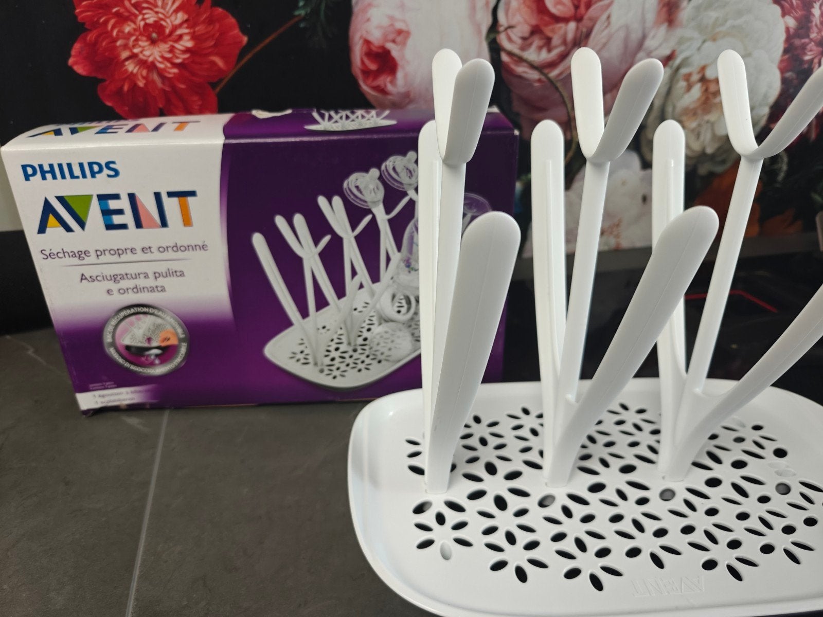 Philips Avent Flessenrek / Droogrek voor babyflessen, Ophalen of Verzenden, Gebruikt
