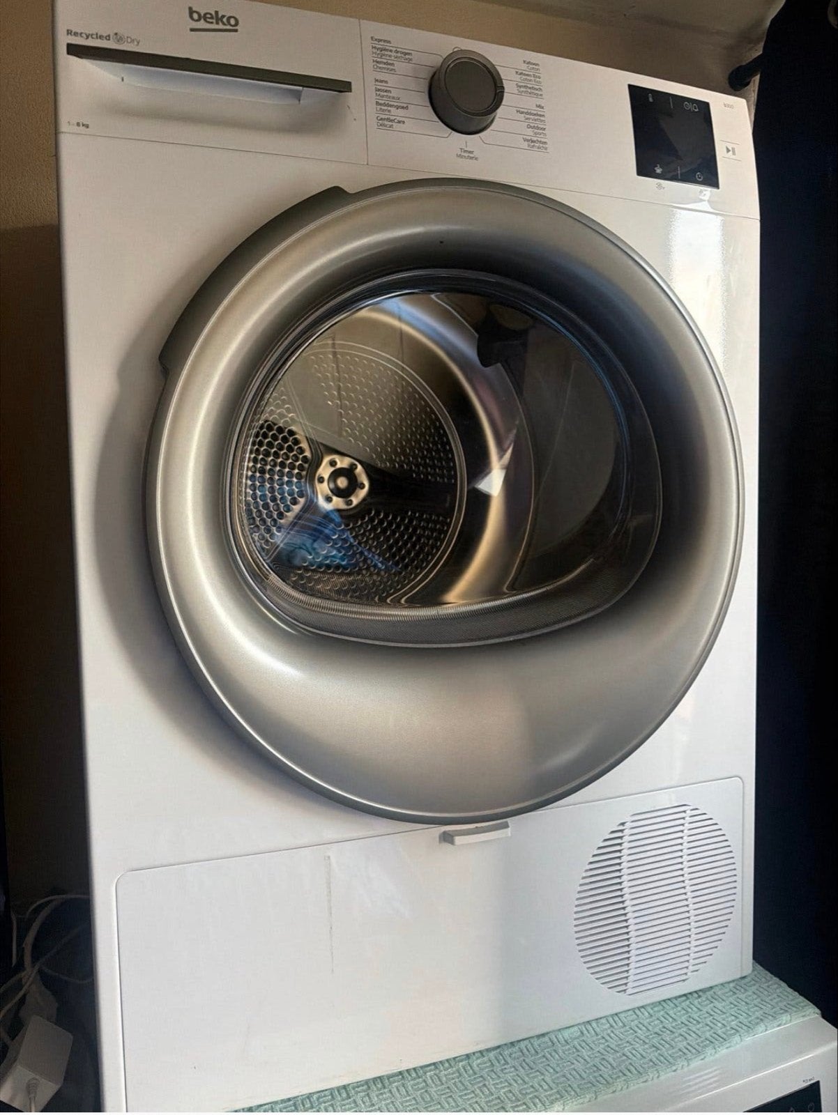 Beko Warmtepompdroger DS 7433 RX0 - 8 kg, 6 tot 8 kg, Ophalen, Zo goed als nieuw, 85 tot 90 cm