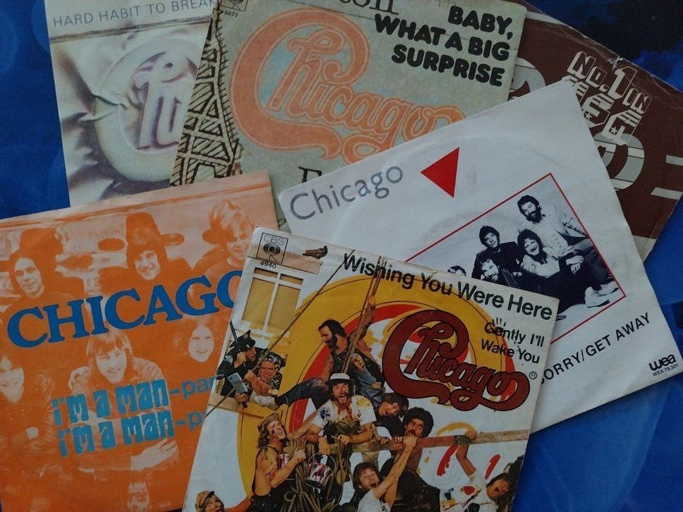 6 SINGLES-  CHICAGO, Cd's en Dvd's, Ophalen of Verzenden, 7 inch