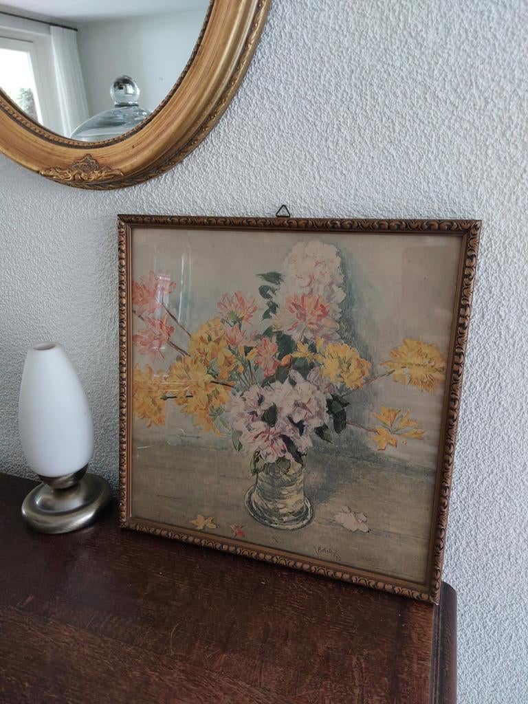 Schilderij Felicien Bobeldijk, Ophalen, Hout, Minder dan 50 cm, Minder dan 50 cm