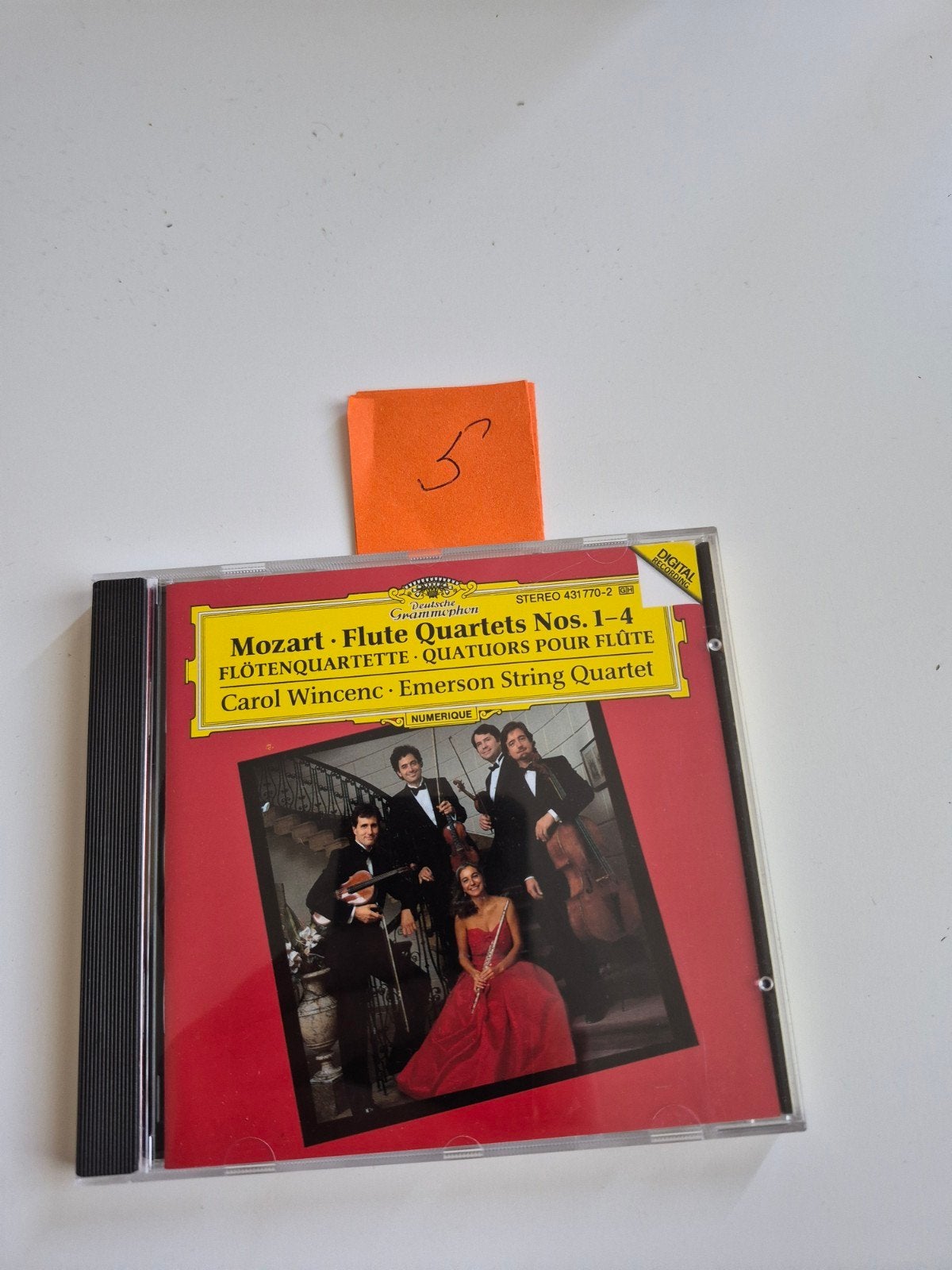 Mozart: Fluitkwartetten Nos. 1-4 - Carol Wincenc CD, Mozart, Ophalen of Verzenden, Classicisme, Inclusief doosje