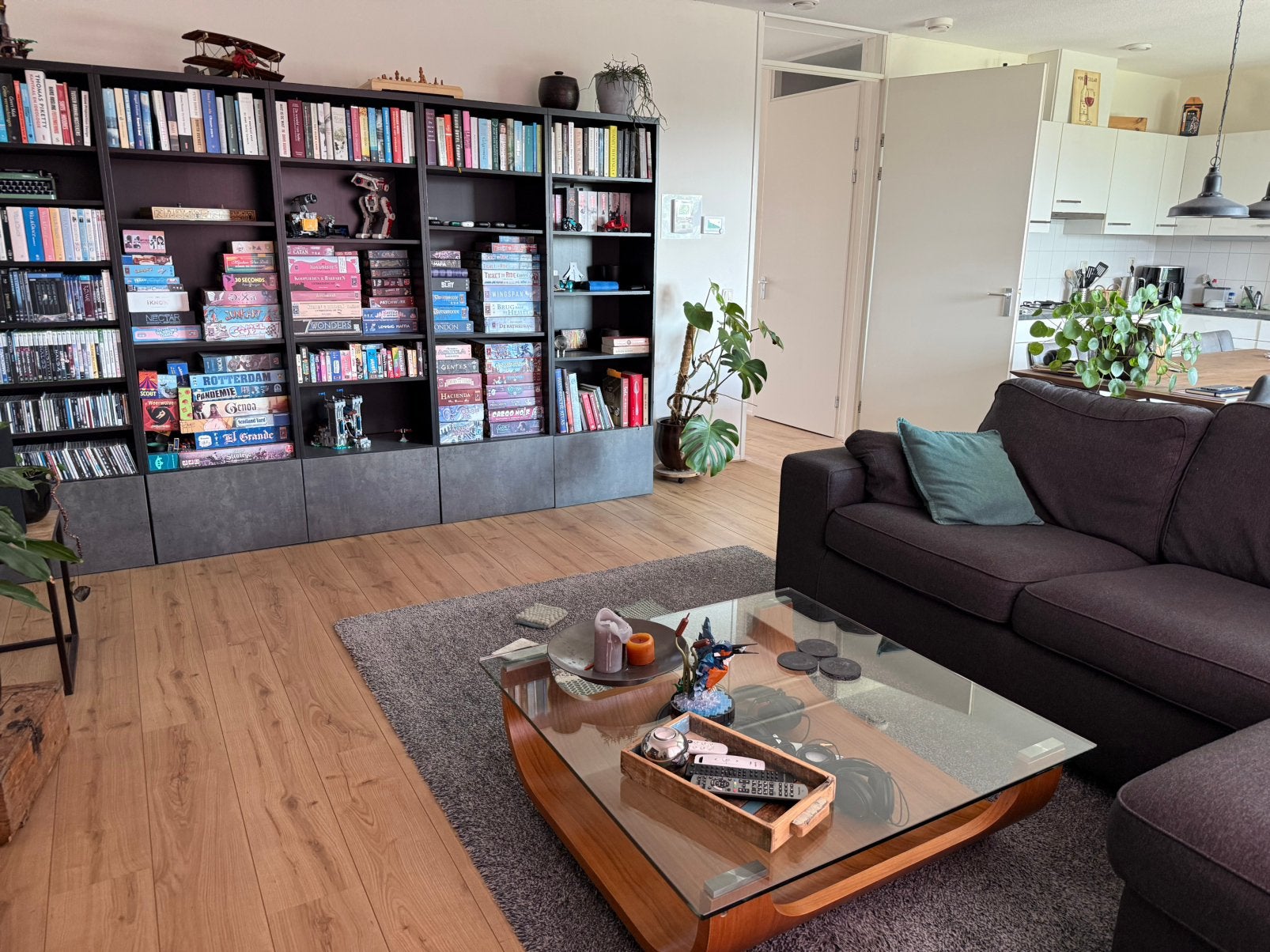 Vloerkleed grijs wol 340 x 180, Huis en Inrichting, Stoffering | Tapijten en Kleden, Ophalen, Gebruikt, 150 tot 200 cm, 200 cm of meer