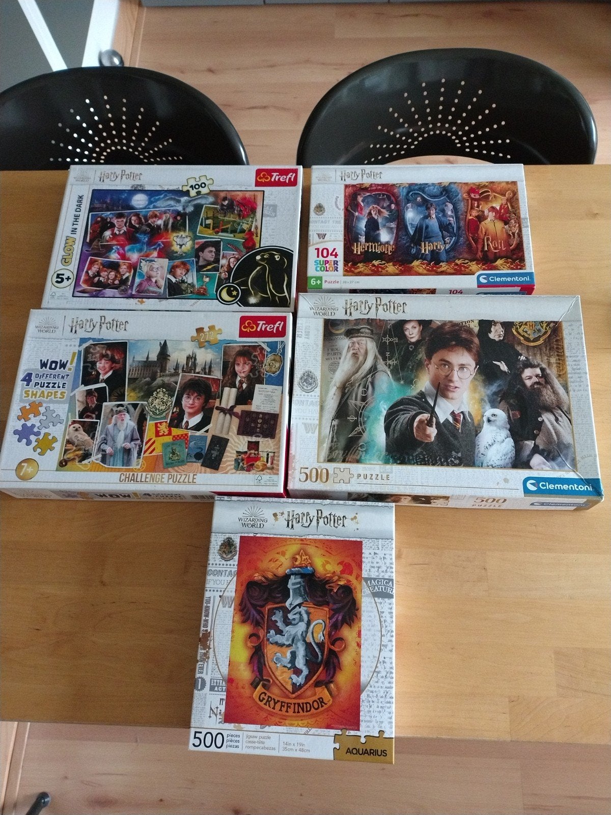Harry Potter puzzels: 100,104,272,500,500 stukjes, Hobby en Vrije tijd, Ophalen, Zo goed als nieuw, Legpuzzel