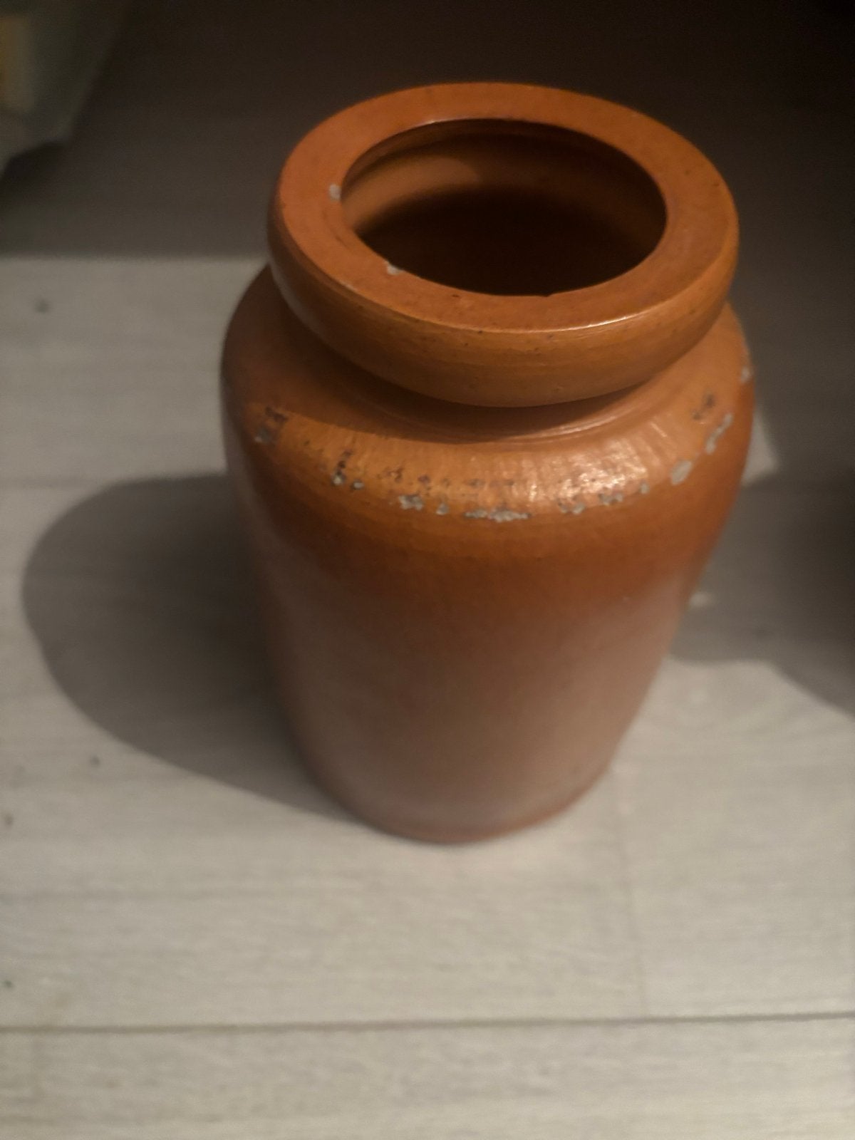 Vintage Aardewerken Pot - Bruin, Antiek en Kunst, Ophalen of Verzenden