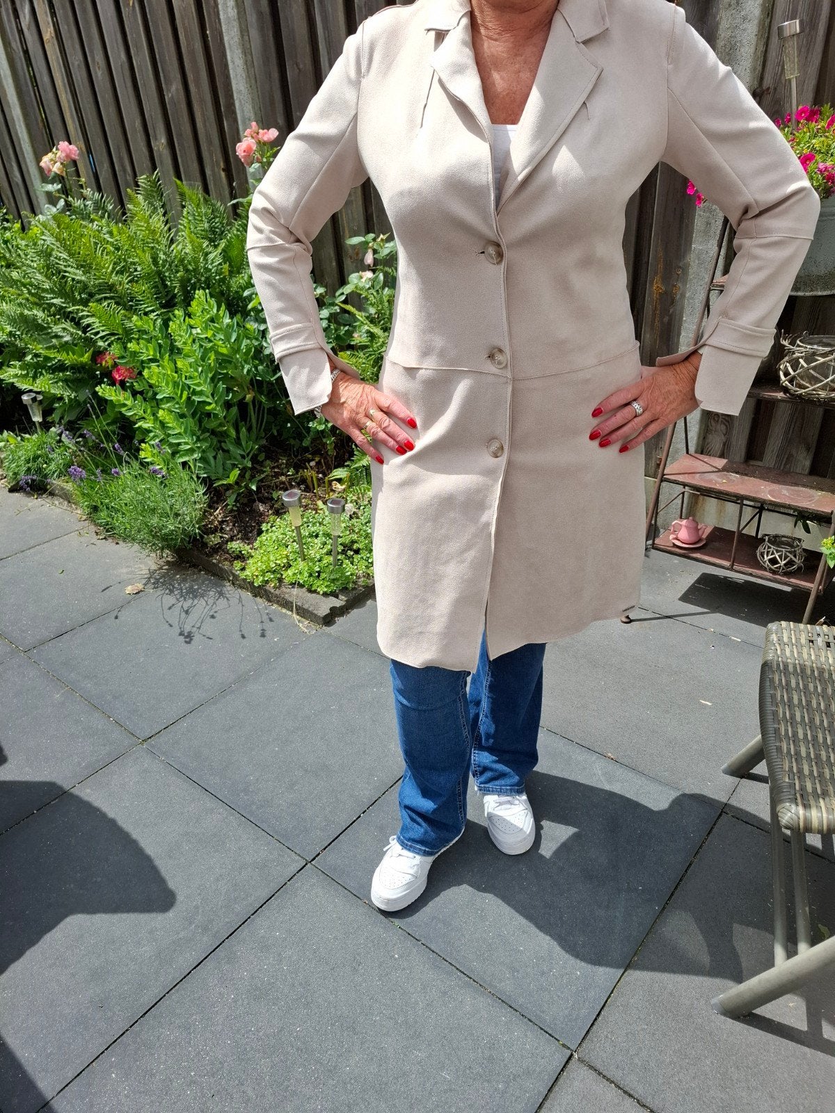 Rino & Pelle jas/tussenjas maat 40, Maat 38/40 (M), Beige, Ophalen of Verzenden, Zo goed als nieuw