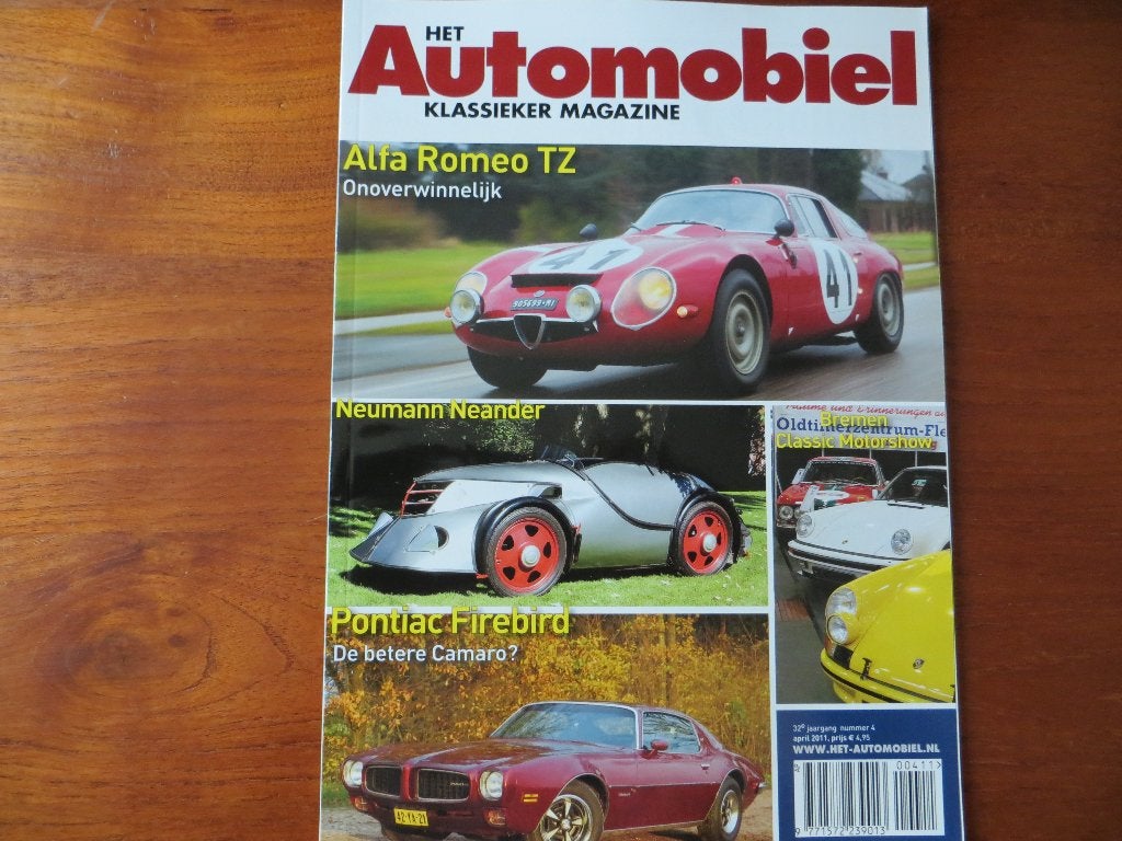 Het Automobiel 4 2011 Alfa Romeo TZ, Ferrari 512, Firebird, Ophalen of Verzenden, Nieuw, Alfa Romeo