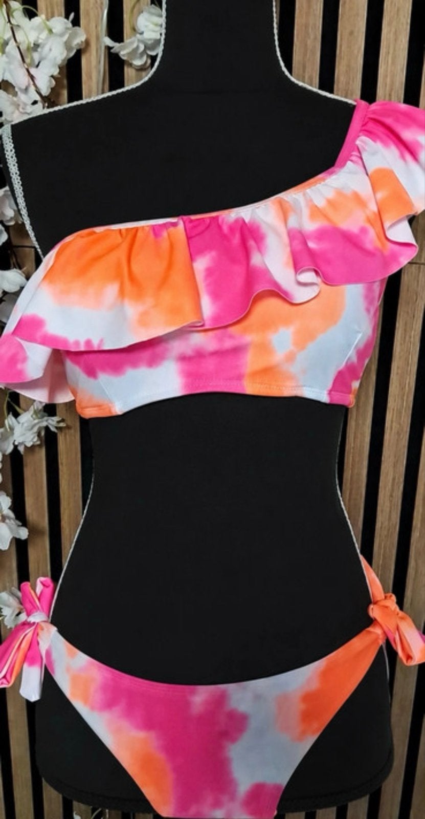 Janina Bikini Set - Roze/Oranje Tie-Dye maat M, Ophalen of Verzenden, Nieuw, Meerkleurig, Bikini